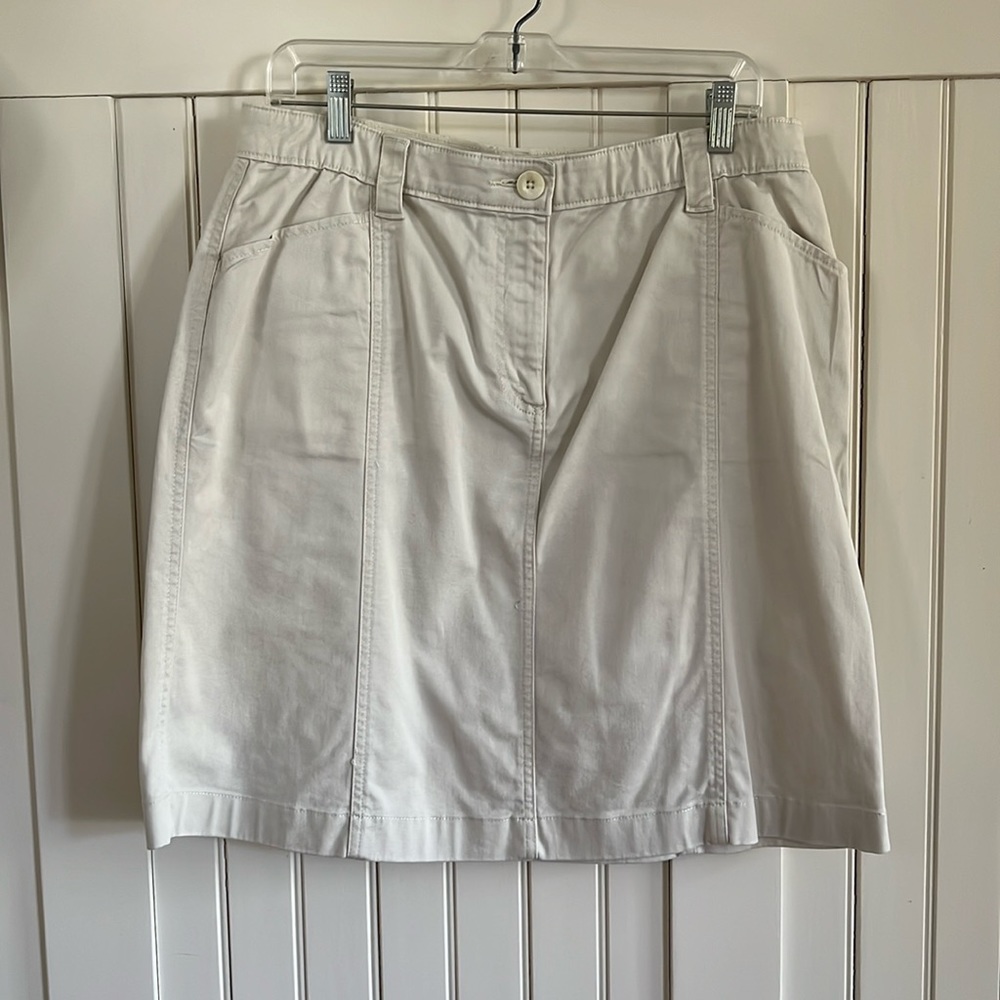 LLBean Cotton Twill skirt